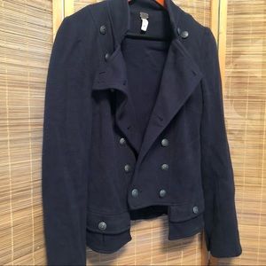 Navy military-style jacket